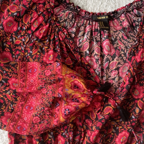 Forever 21 Boho Floral Dress - Picture 4 of 6